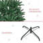 ? Décoration de Noël? Sapin de Noël artificiel mince de 7 pi avec branches réalistes et 865 pointes