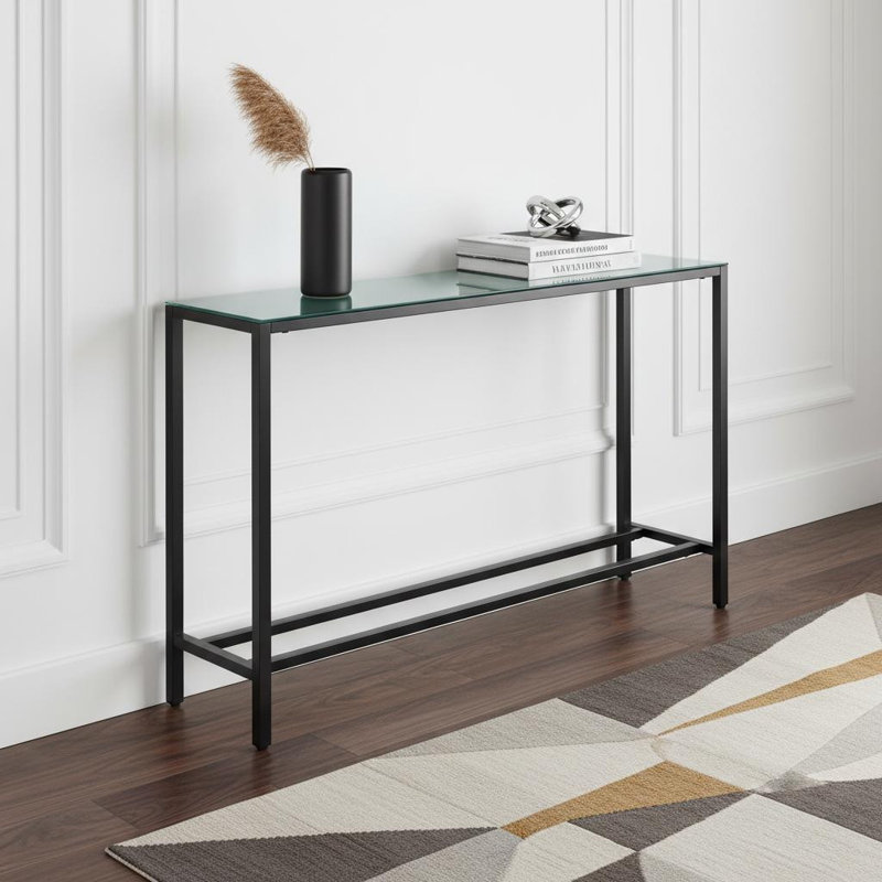 Console en verre noir 56 "