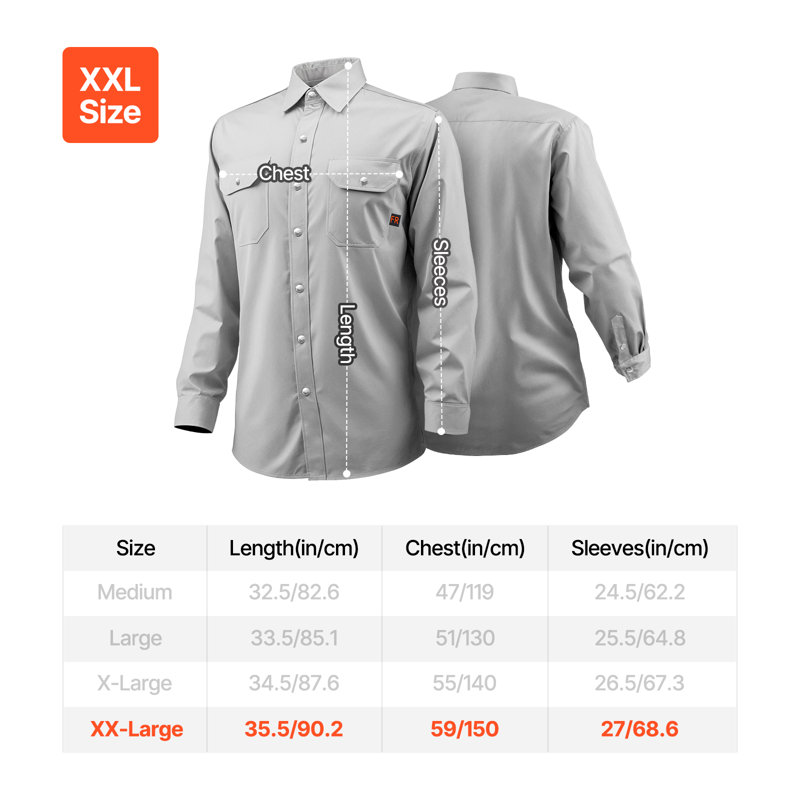 FR Welding Jacket - XXL Size, 7oz. Flame-Resistant Cotton Welding Jacket, Machine Washable Heat-Resistant Safety Jacket with Metal Snap Button & Adjustable Cuff, Meet ATPV 9.2 Cal/cm² Arc Rating