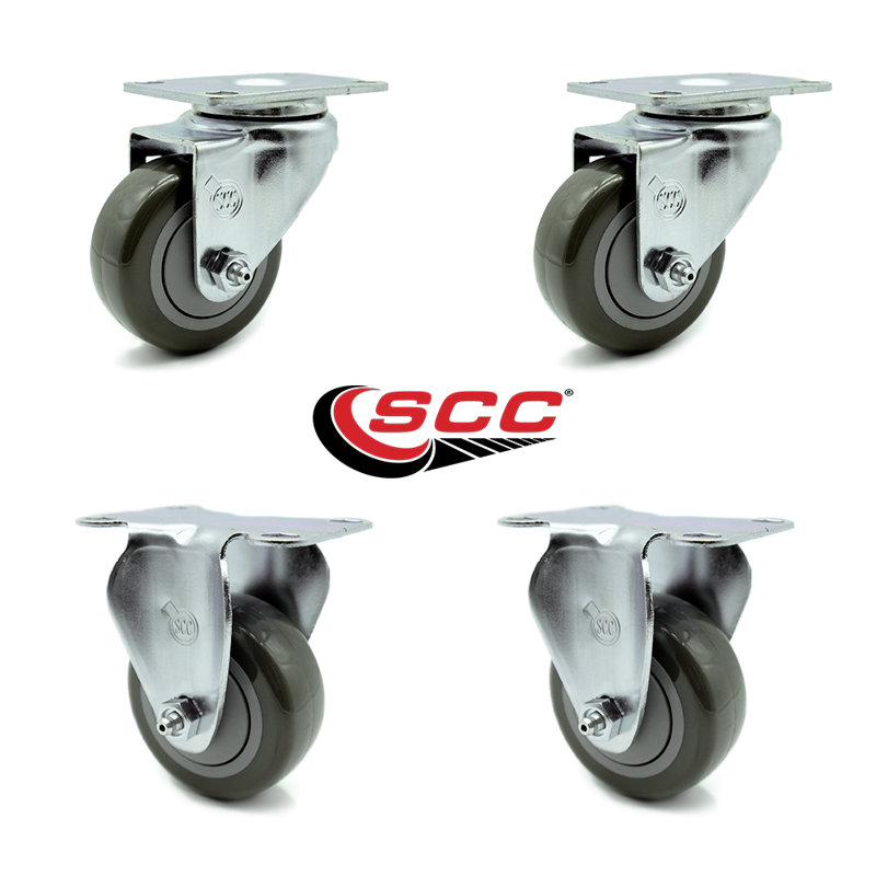 Polyurethane Caster, Gray
