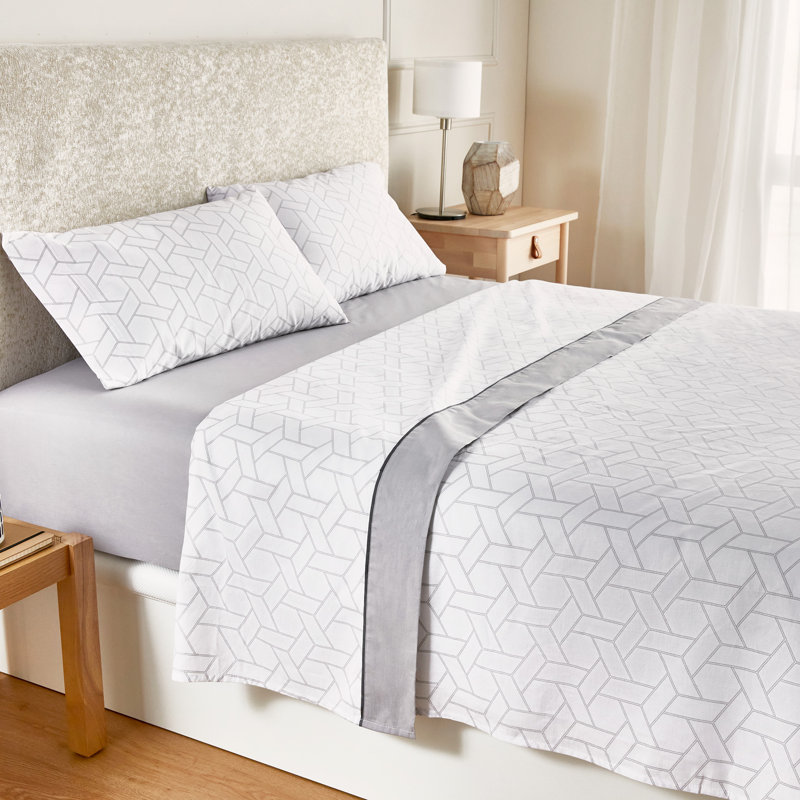 Hazella 100% Cotton Plain Weave / Muslin Sheet Set, 105 x 200 cm