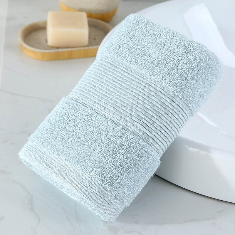 1PC Absorbent & Fade Resistant Cotton Towel Set, Face Towel, Hand Towel, Fashionable Bathroom Decor, Ultra Soft Luxury Towels, Thick Plush Essentials, Absorbent Heavyweight, Guest Bath, Hotel, Spa, Home Bathroom, Shower Basics
