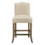 Brickell Upholstered Stool with Solid Wood Frame