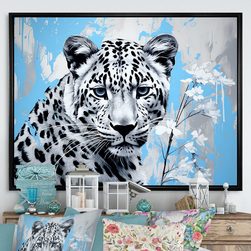 «Cheetah S Stealth Elegance», reproduction sur toile, H 30 po x l 40 po x P 1,5 po, Cadre flottant noir
