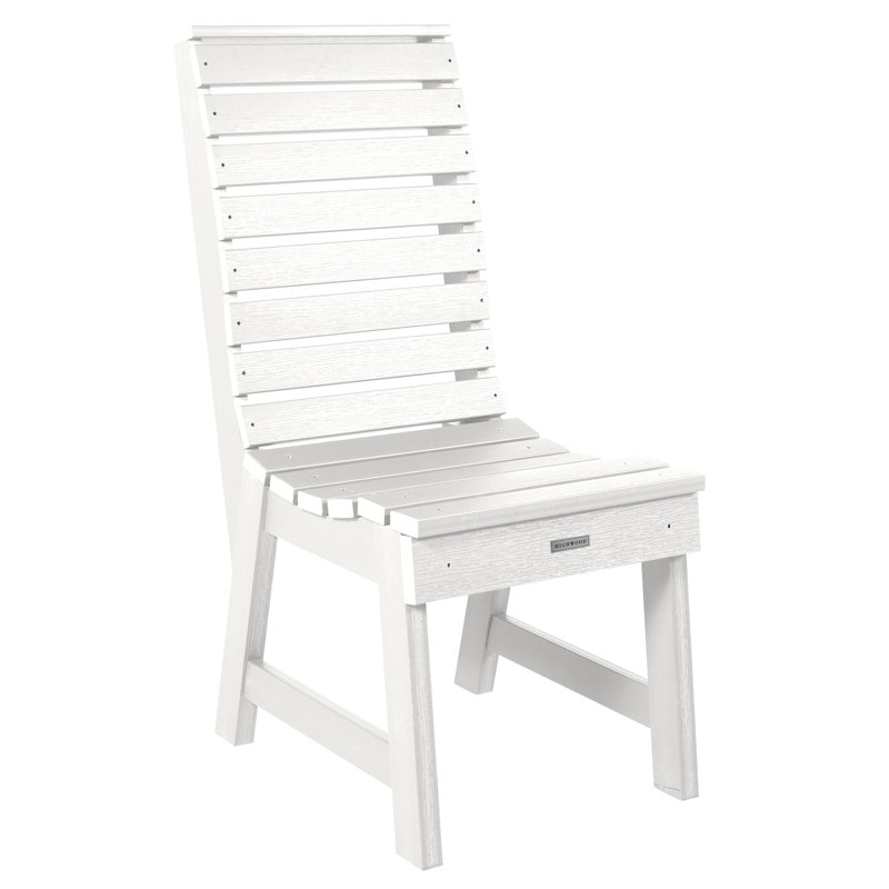 Chaise de salle à manger sans accoudoirs Weatherly, Blanc