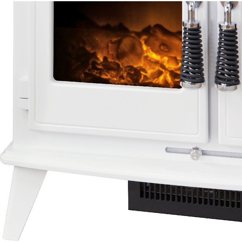 Woodhouse Adam 63cm W Pure White Electric Stove with 6824.28 BTU