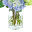 Rose and Hydrangea Arranement in Glass Vase