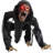 Animatronic Crouching Zombie with Lights and Sound, Indoor or Covered Outdoor Halloween Decoration