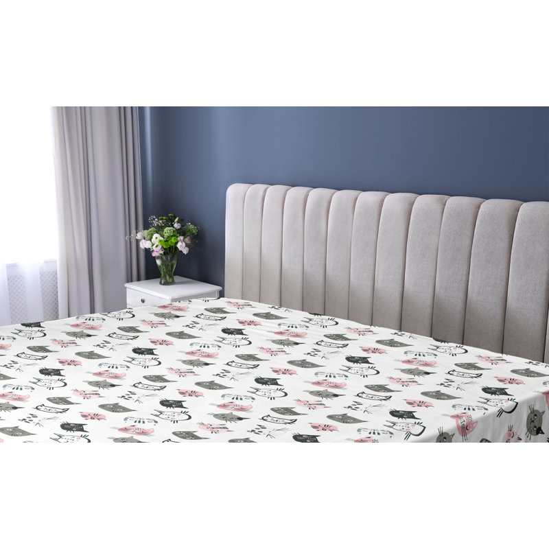 Drap-housse pour chat Ambesonne, Drap-housse de taille simple