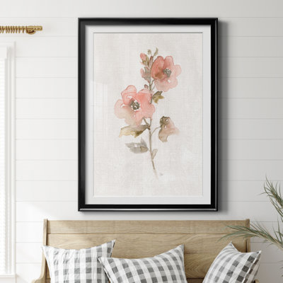 «Blush Sweetly II», reproduction d'art sur papier encadrée