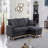 Reversible Sleeper Sectional Sofa With Storage Chaise