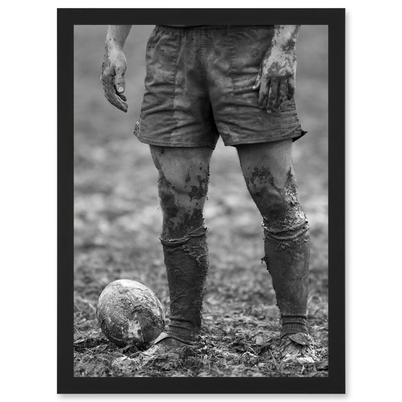 Ball Rugby Mud Bowl Sport Scrum - Single Picture Frame Print