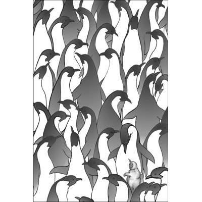 Penguin Family I - Wrapped Canvas Painting
