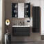 Armoire à pharmacie 39 po x 28 po en fer noir avec miroir mural