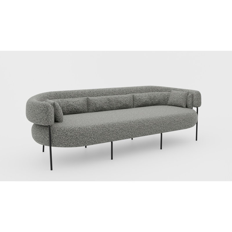 Taquoya 168cm Wide Curved Patio Sofa