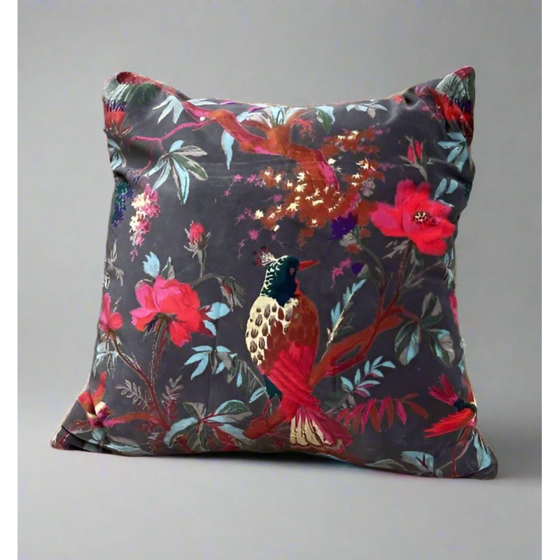 Tecumseh Animal Print Sqaure Cushion Cover, Grey 