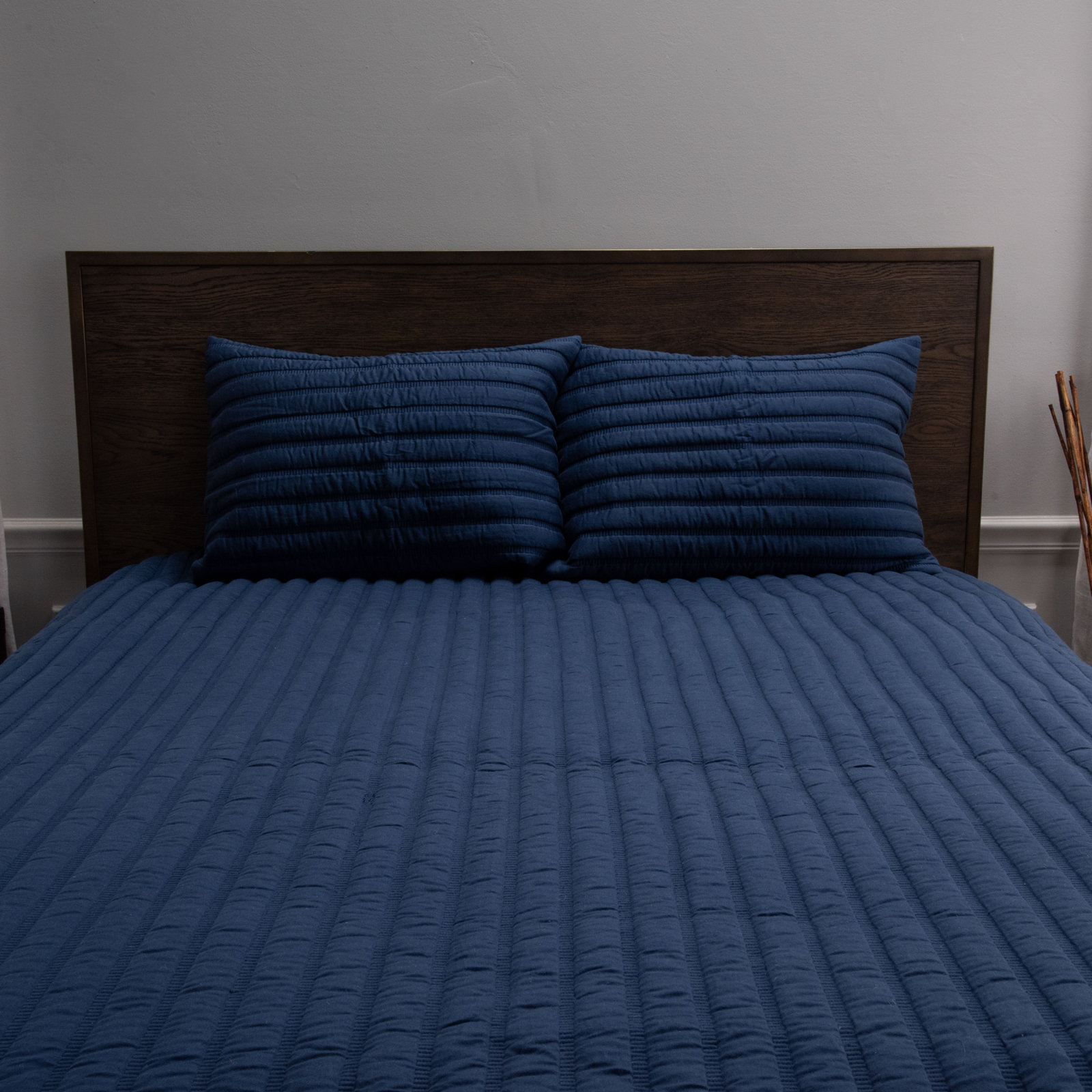 Yazmen Cotton Quilt Set, Queen Quilt + 2 Standard Shams