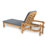 Outdoor Acacia Chaise Lounge