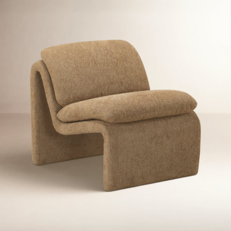 Piara 26.4'' Wide Armless, Light Brown