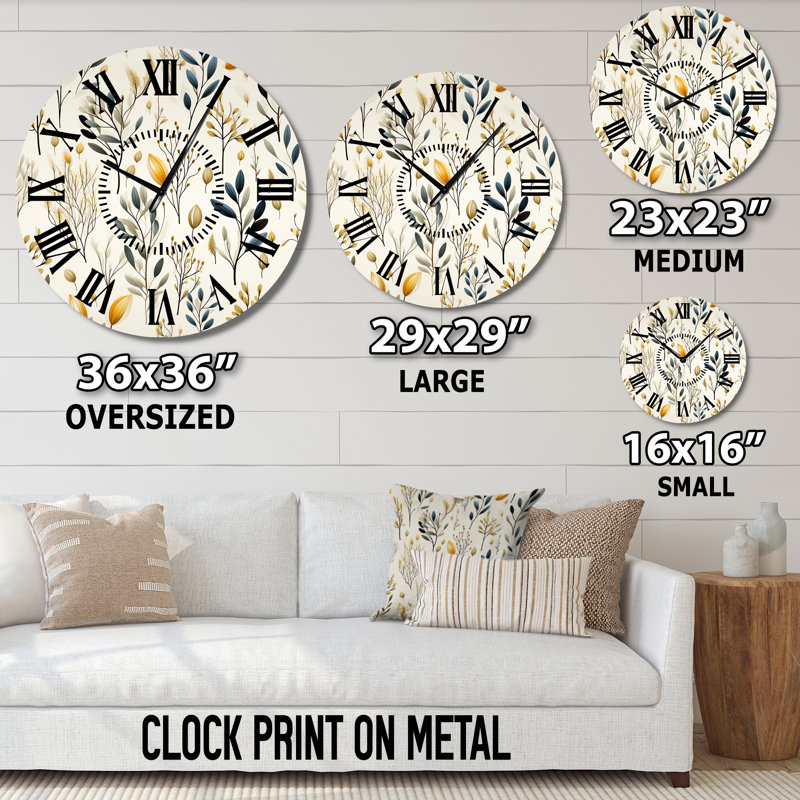 Horloge murale Minimalist Nature, Surdimensionné