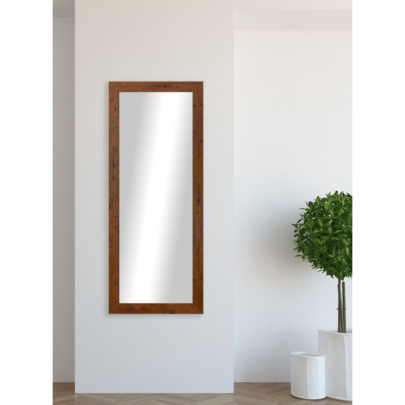 Miroir pleine grandeur Henslee, Noyer foncé, H 59,5 po x l 20,5 po