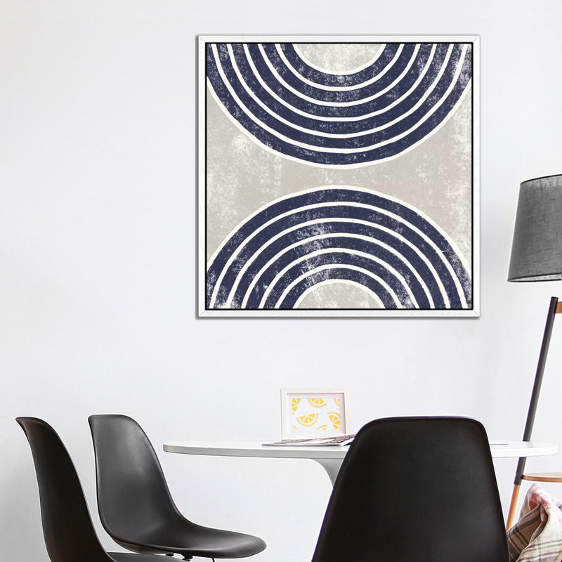 Over The Rainbow I by Moira Hershey - Print on Canvas, 93.98cm H x 93.98cm W x 3.81cm D, White Floater Framed