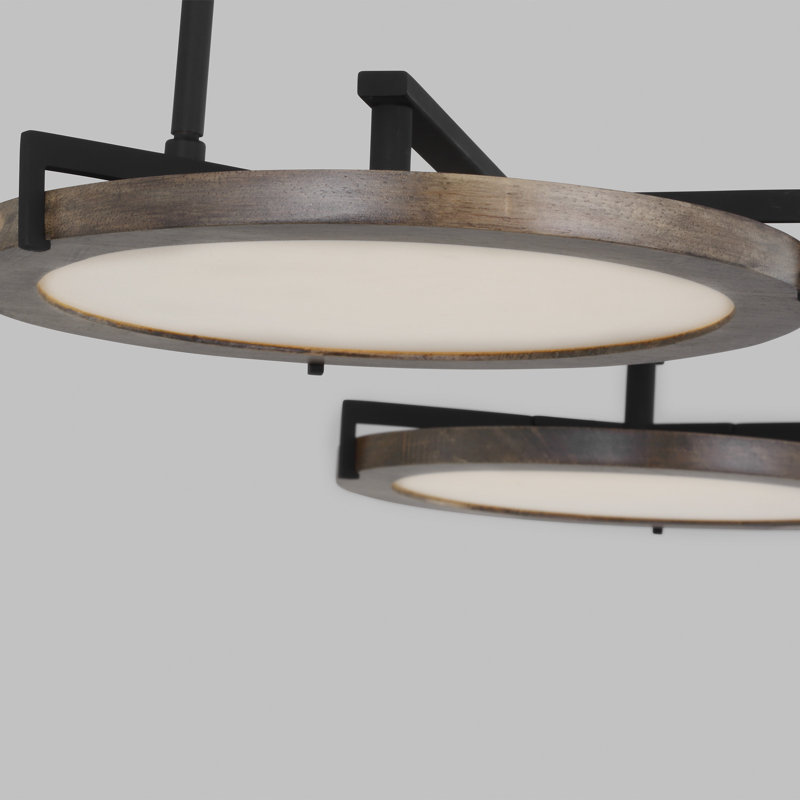Shuffle 3 - Light LED Chandelier, Nightshade Black