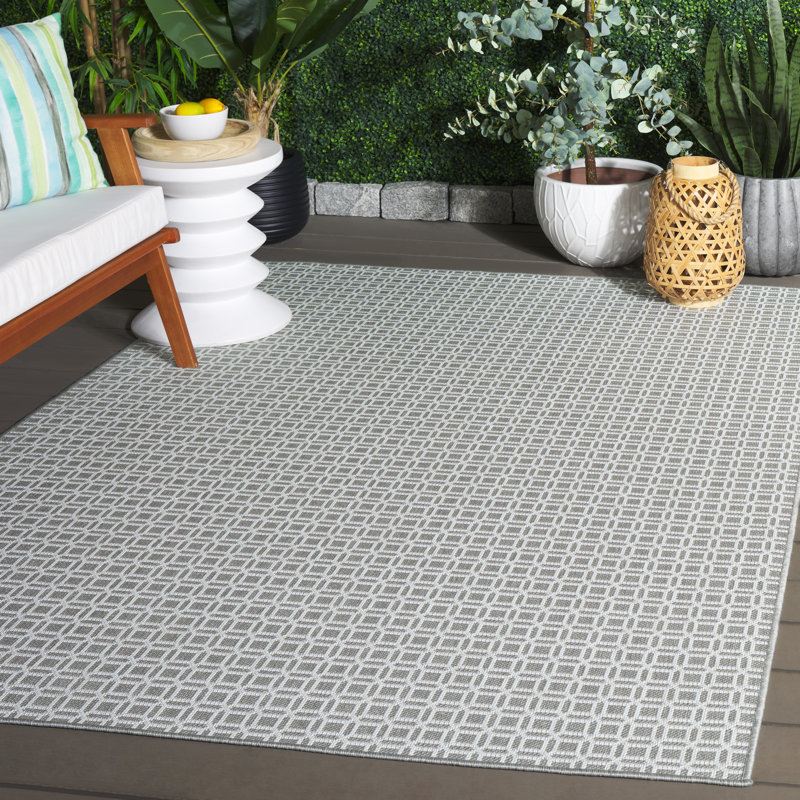 Terrace 808 Geometric Indoor/Outdoor Rug, Rectangle 4' x 6'