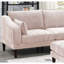 Chaise avec coussin et pieds en bois massif Blush-118282448