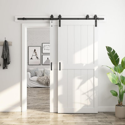 DOUBLE MDF SLIDING BARN DOORS