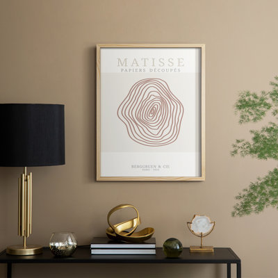 Matisse CDxxxiii, reproduction d'art encadrée - bois massif