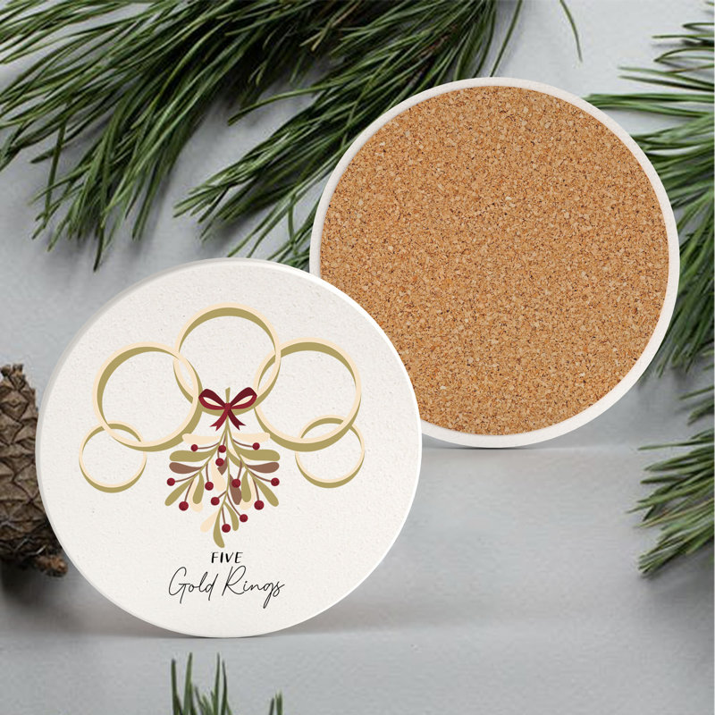 Carley Ceramic Round 1 Piece Coaster