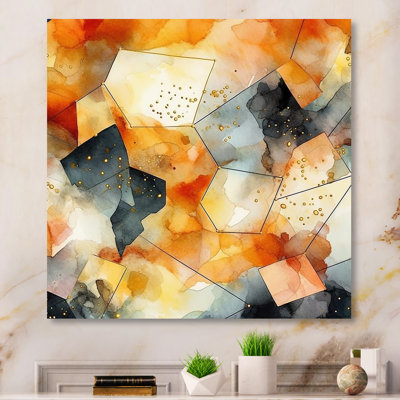 «Vibrant Hues Of Scandinavia Artwork V», reproduction d'art sur toile scandinave