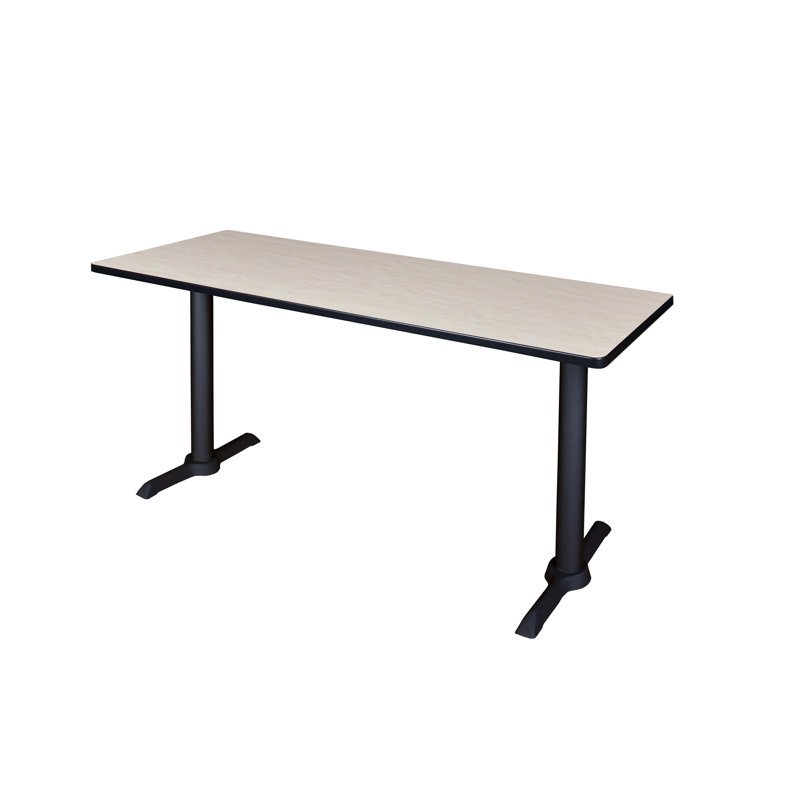 Base et table de formation Cain, Érable, H 29 po x L 66 po x l 24 po, Noir