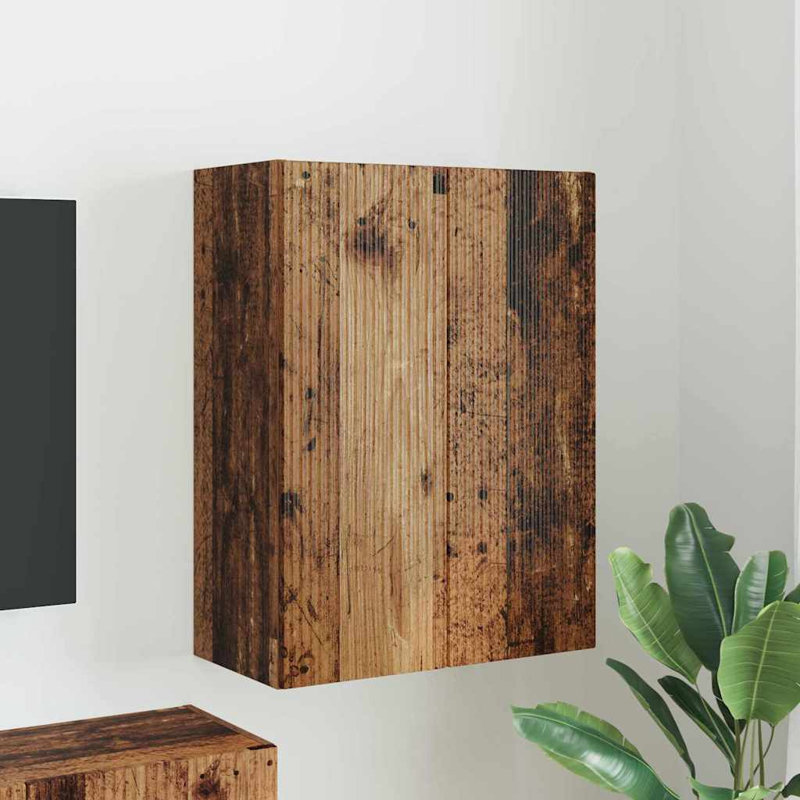 TV Stand for TVs up to 28", 80cm H x 59.5cm L x 31cm W, Old Wood