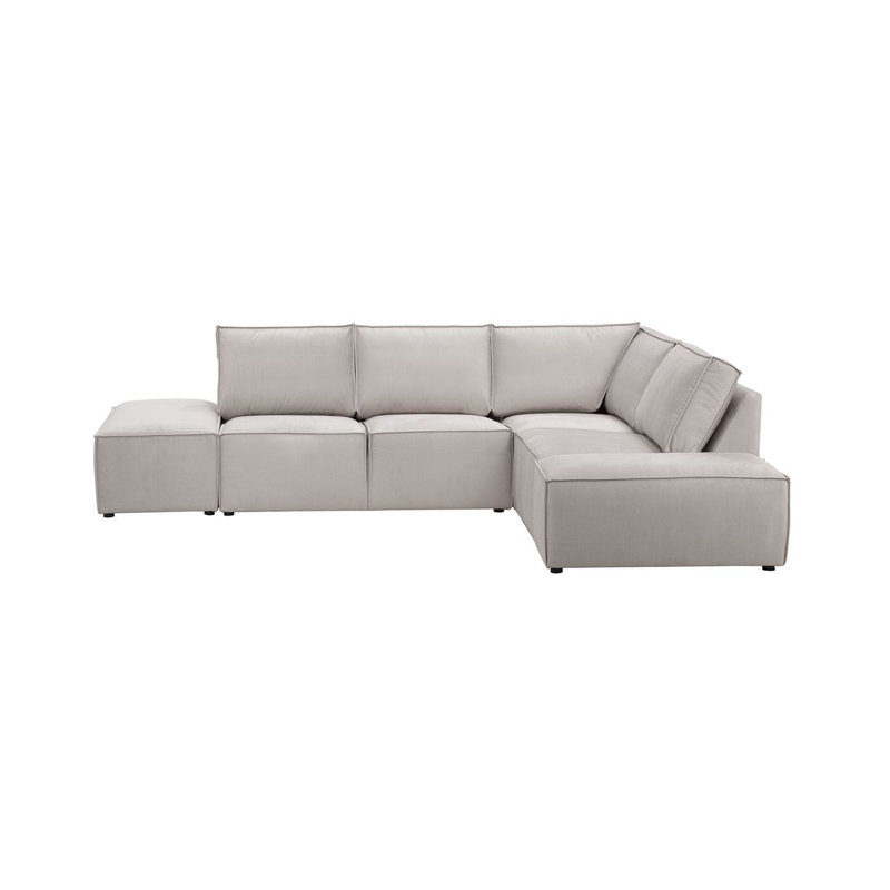 Beadie 5 Seater Corner Sofa , Beige