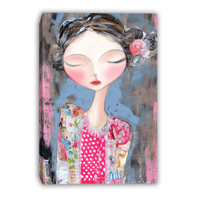 «Dreamy Doll Face», art mural sur toile tendue