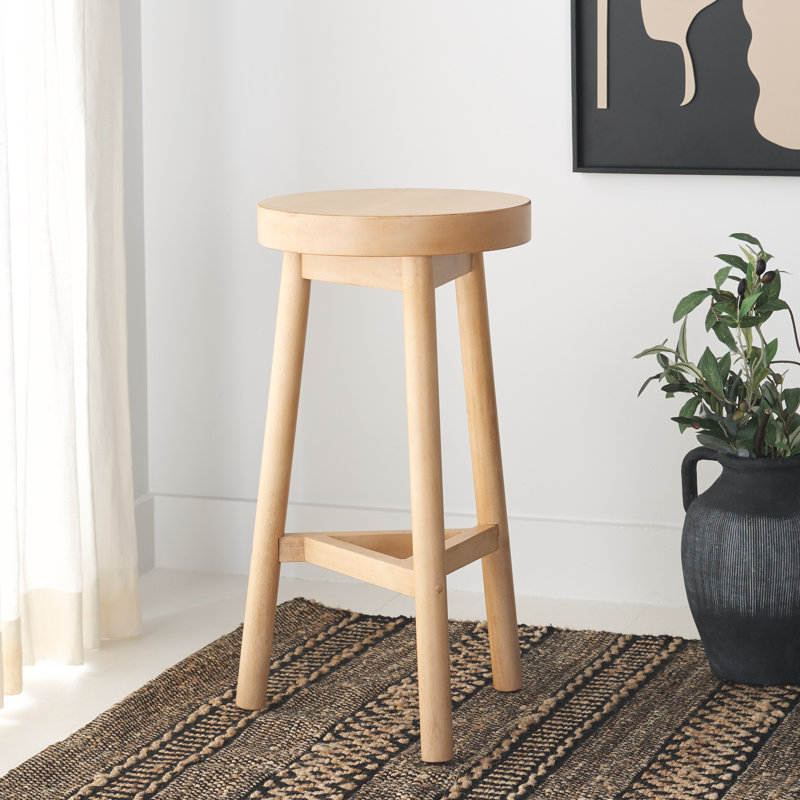 Severine Solid Wood 25.60'' Counter Stool