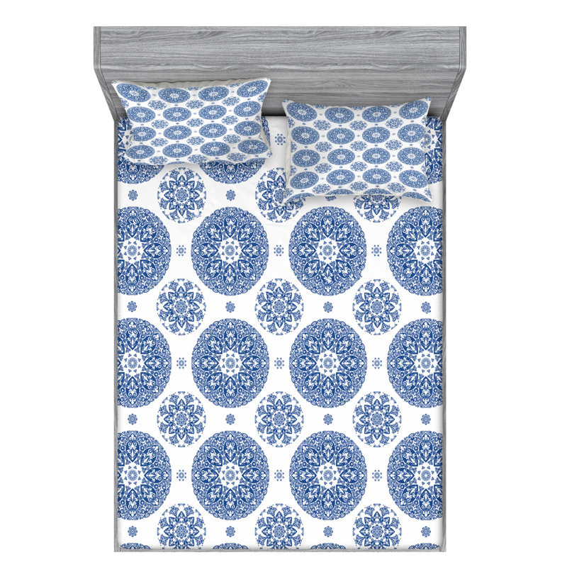 Microfiber Sheet Set, Queen Sheet Set with Fitted Sheet