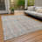 Machine Washable Indoor/Outdoor Brathwaite ACN2173 Striped Rug-1432348447