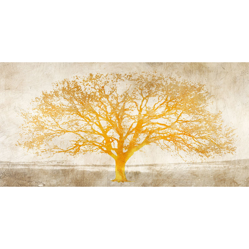 Shimmering Tree by Alessio Aprile - Wrapped Canvas Print, 35cm H x 70cm W x 4cm D