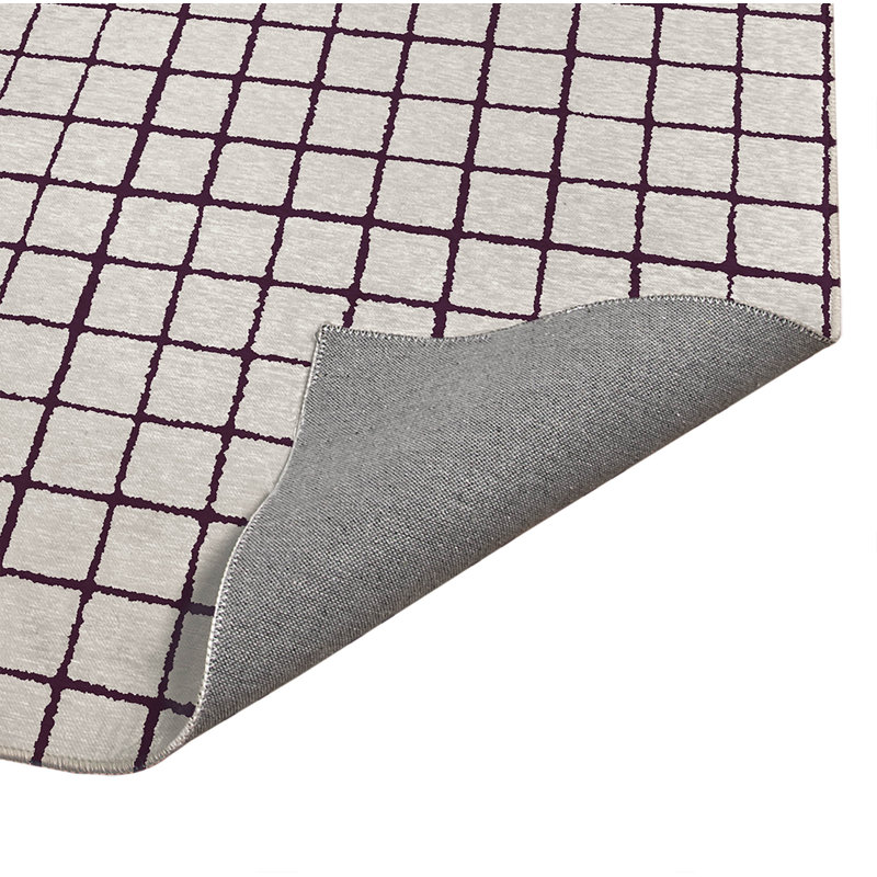 Tapis de cuisine Rebar, Rectangle 2' x 3', Eggplant Geometric