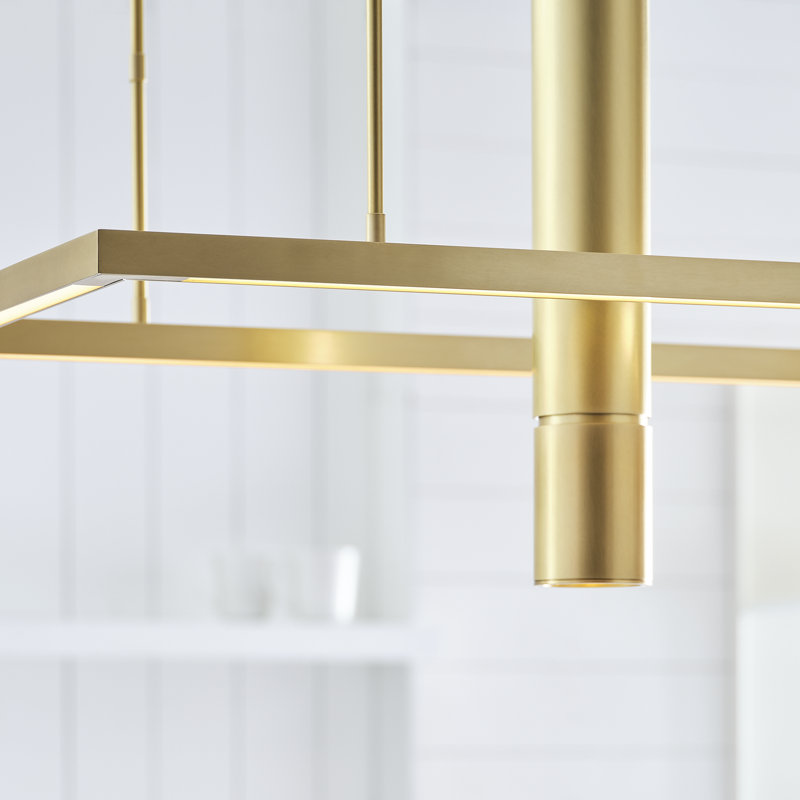 Halo 1 - Light LED Pendant, Natural Brass