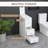 Free Standing Storage Cabinet (White)