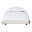 Lit gigogne Baxton Studio Lucera - Base à profil bas sous le lit pour lit de jour et chambre d'amis, simple, blanc-210771315