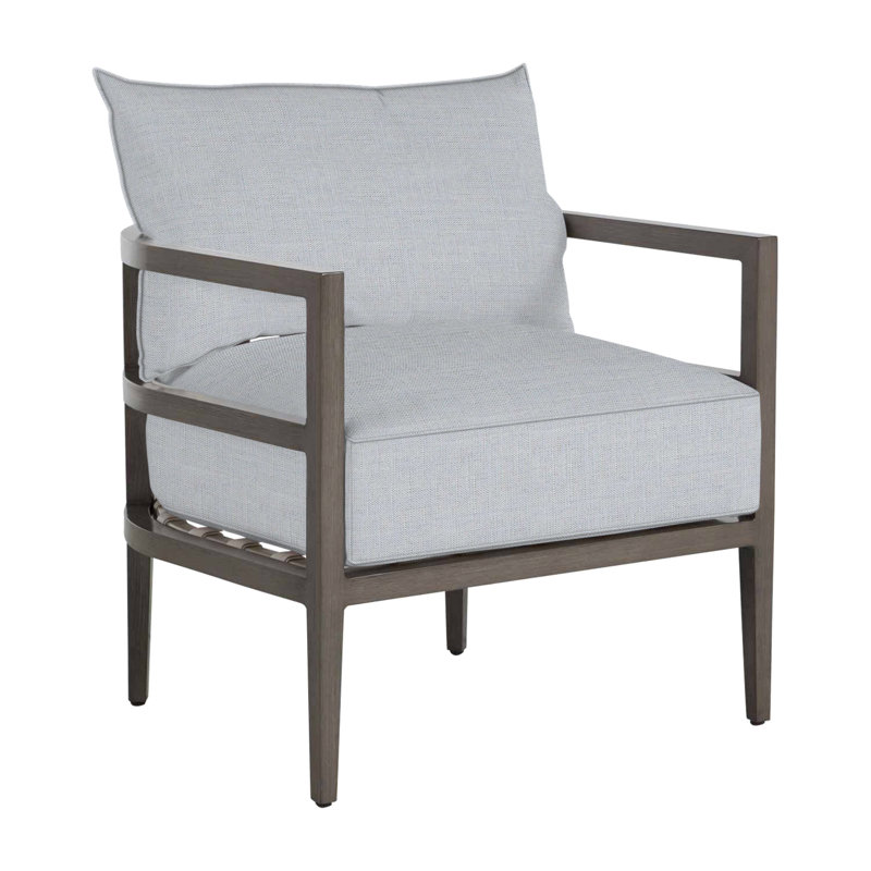 Santa Barbara Patio Chair, Welt, Intermix Bark, Standard Plus