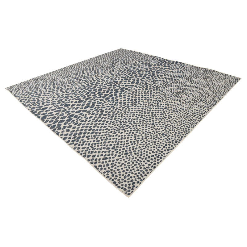 Outdoor Destiny Area Rug Navy Color, Square 13' x 13'