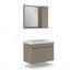 Ensemble de meuble-lavabo mural simple 32 po avec armoire à pharmacie Adair-730547198