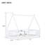 Lit simple en forme de tente, lit tipi avec garde-corps-128986458