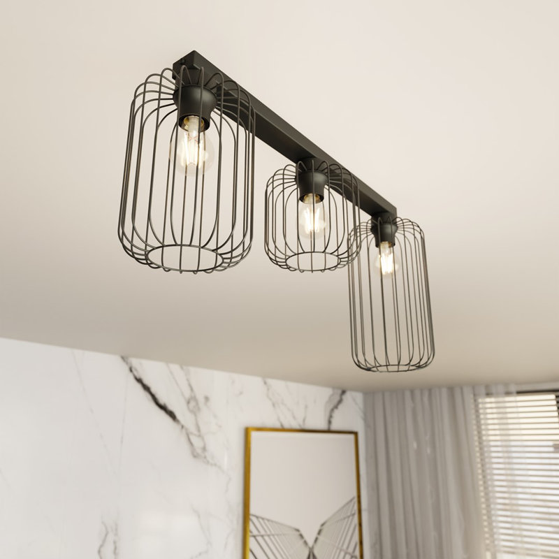 Aideth Flush Mount, Matte Black